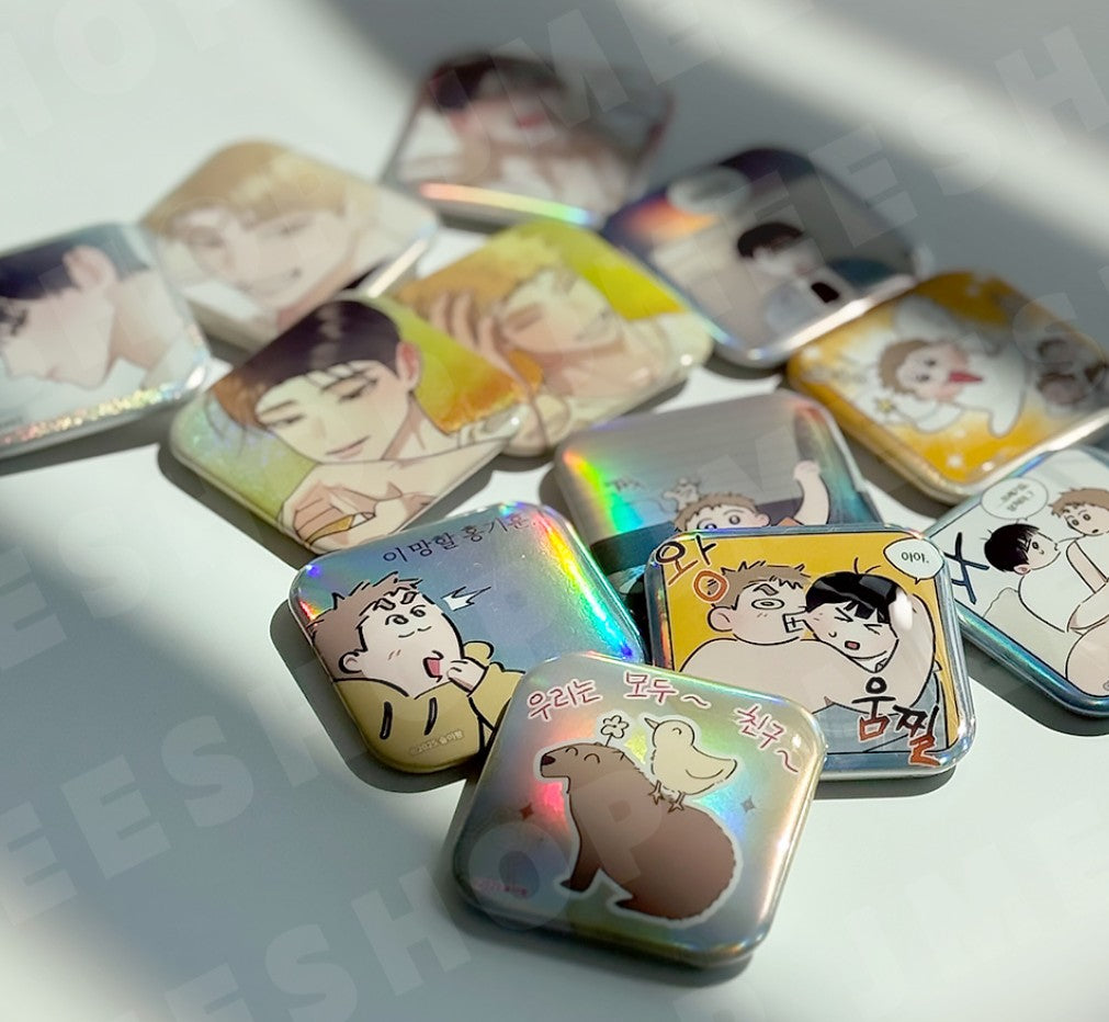 Red Thread Quest : Collection Square Can Badge