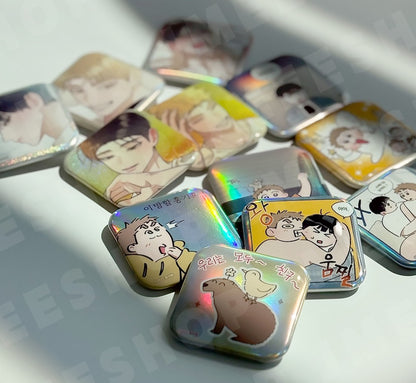 Red Thread Quest : Collection Square Can Badge