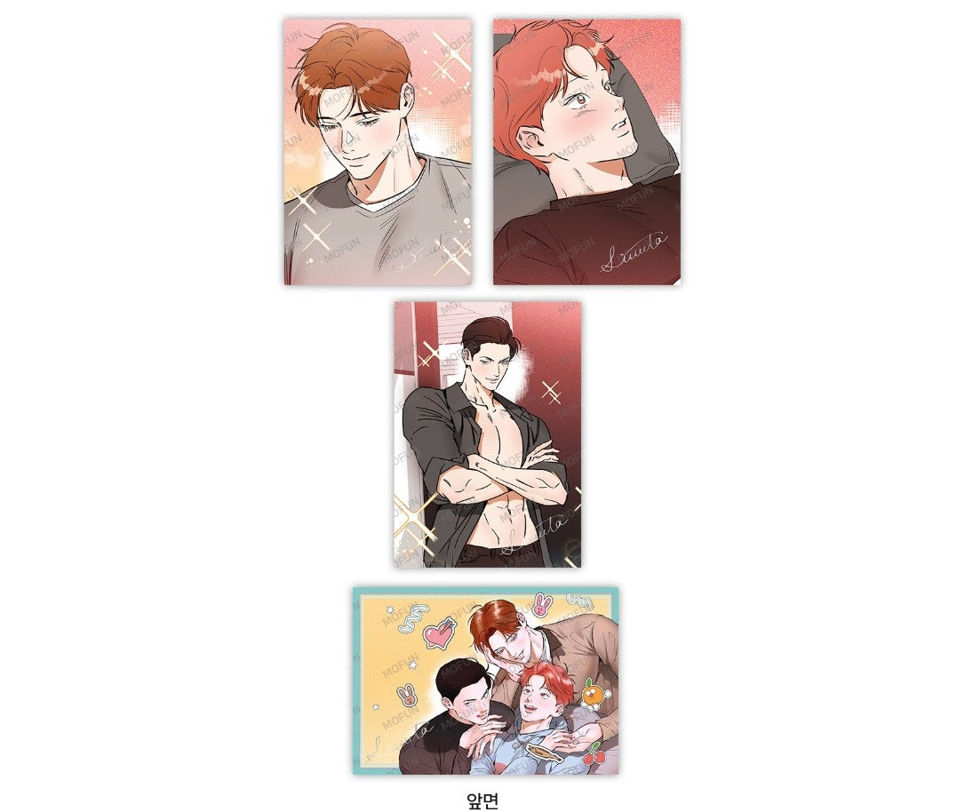 [collaboration cafe] Hook Line and Sinker : Illustration art board set(4p)