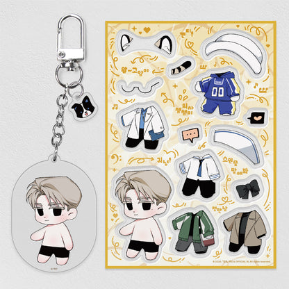 10 years : Dress-up Acrylic Keyring