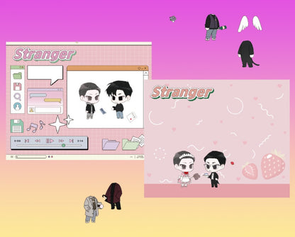 [collaboration cafe] Stranger : dress up sticker set