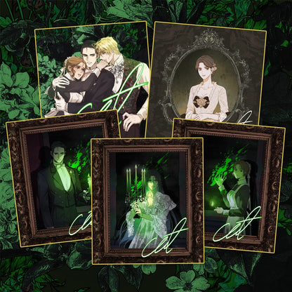 Lovers of Green Midnight : Art board