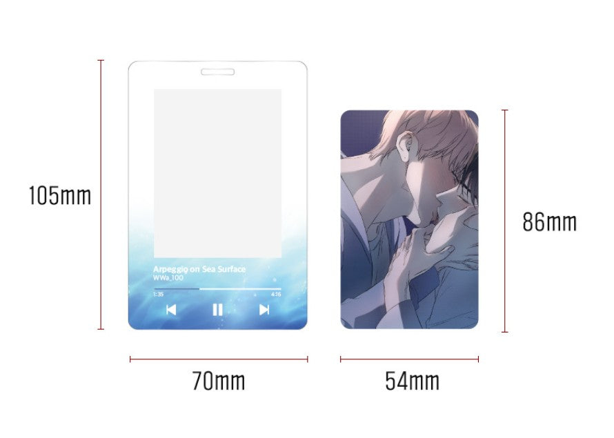 [collaboration cafe] Arpeggio on the Surface of the Sea : Acrylic Photo Card Holder Set