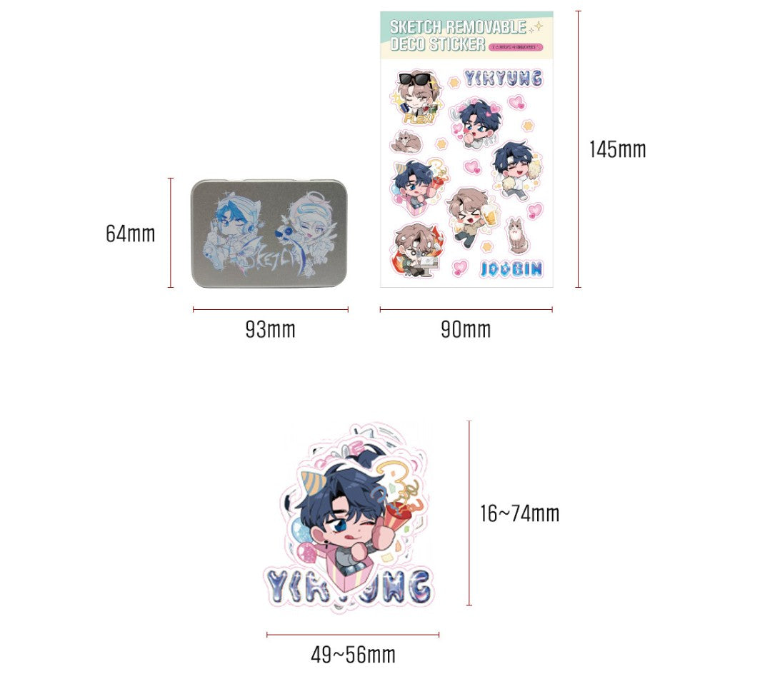 [collaboration cafe] 'Sketch' : Tin Case Set