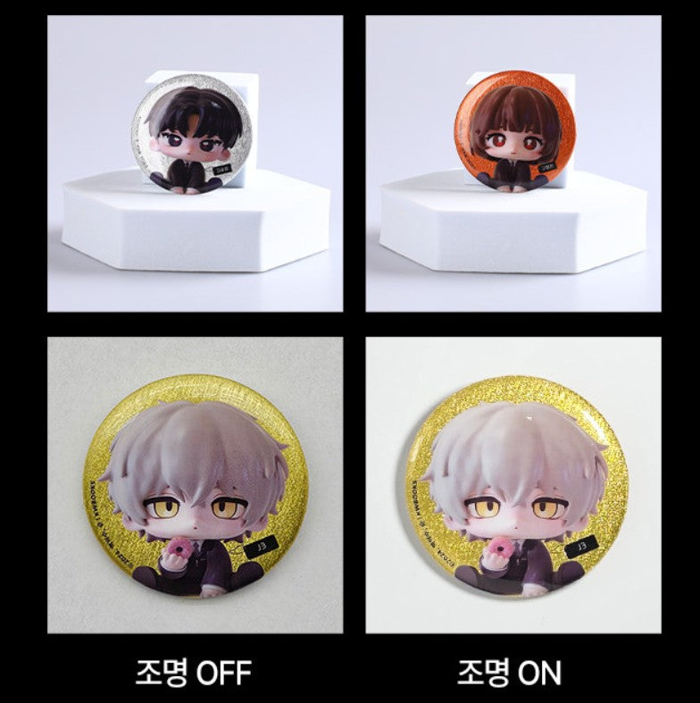 [POP UP] Got Dropped into a Ghost Story, Still Gotta Work : Random SD Glitter Can Badge