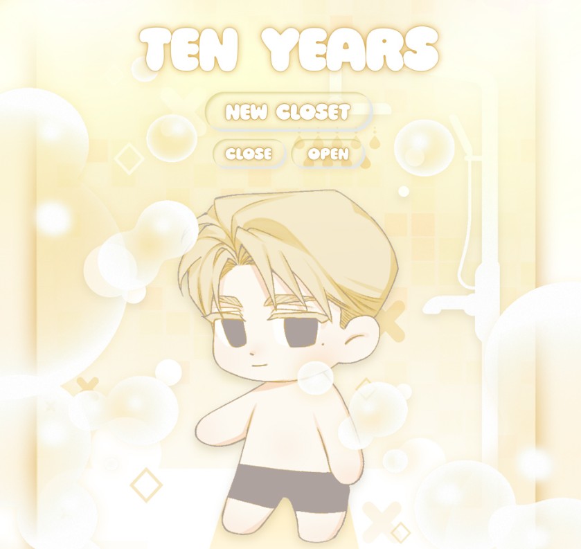 10 years : Dress-up Acrylic Keyring