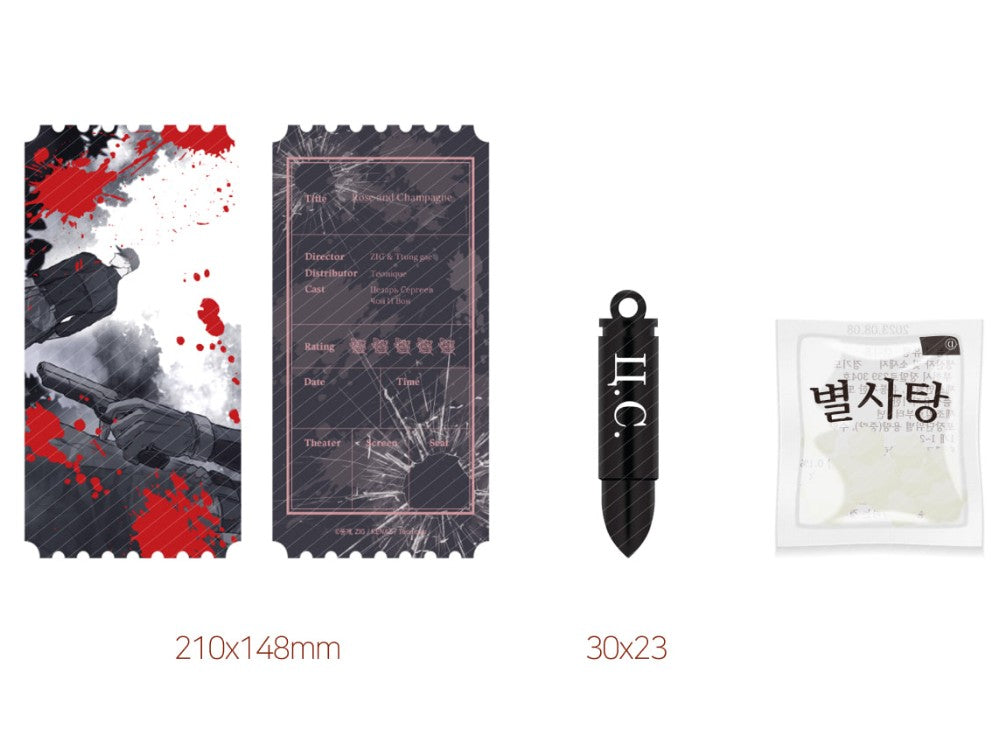 [Pre-order] [Cafe Event] Roses and Champagne : survival game set