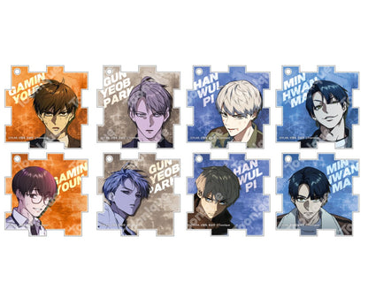 [pre-order][Toonique Cafe] Study Group : Puzzle Acrylic Keyring