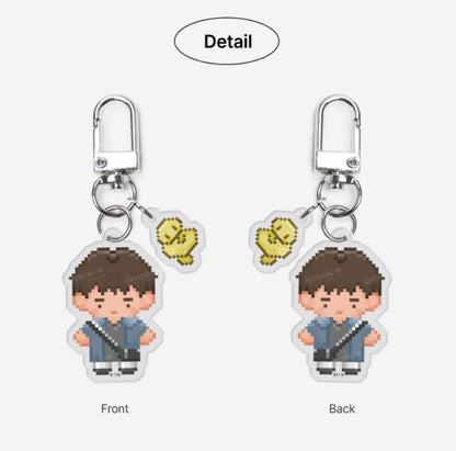The Sacred serpent's Seduction : Pixel Acrylic Keyring