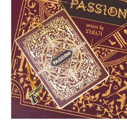 PASSION : Metal Charm Bookmark