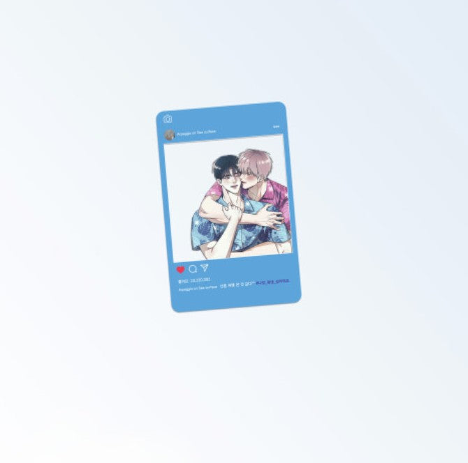 Arpeggio on the Surface of the Sea : mobile holder with Transparent photo card