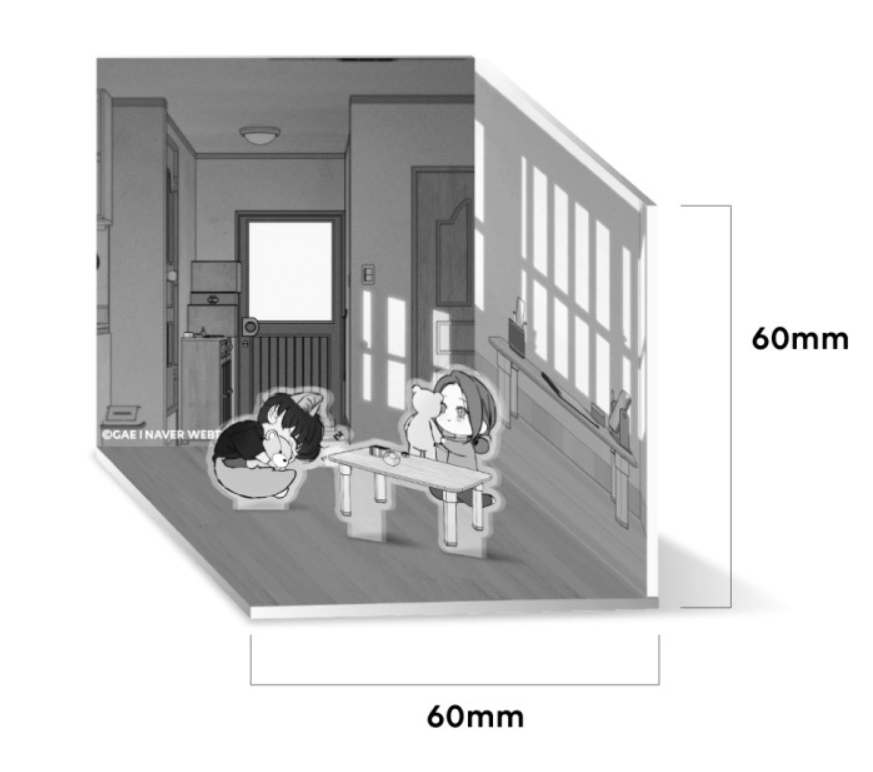 Tears on a Withered Flower : Diorama Acrylic Stand