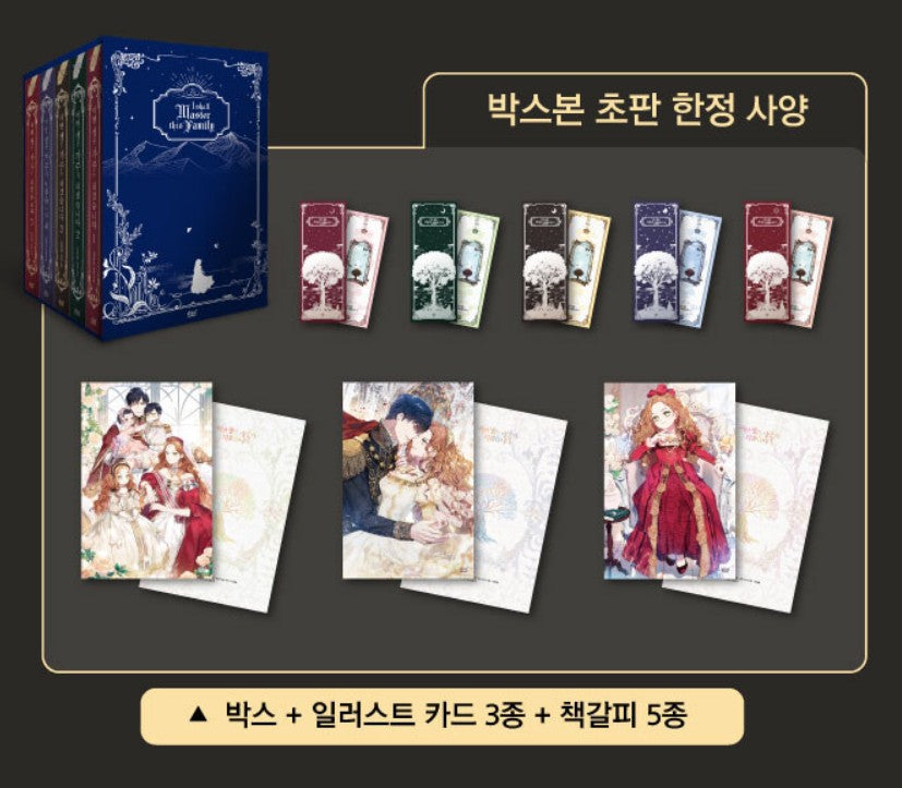 [pre-order][Limited Edition]I Shall Master This Family : vol.1-5 Novel Limited edition set
