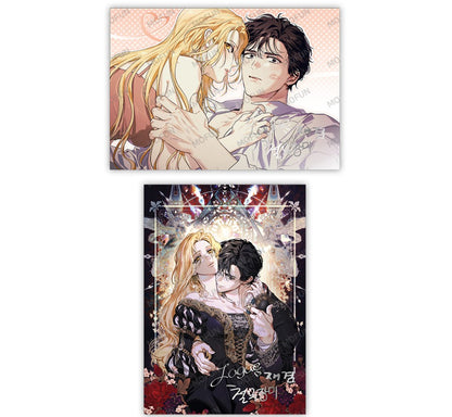 [pre-order][collaboration cafe] I Tamed My Ex-Husband's Mad Dog : Illustration art board set(4p)