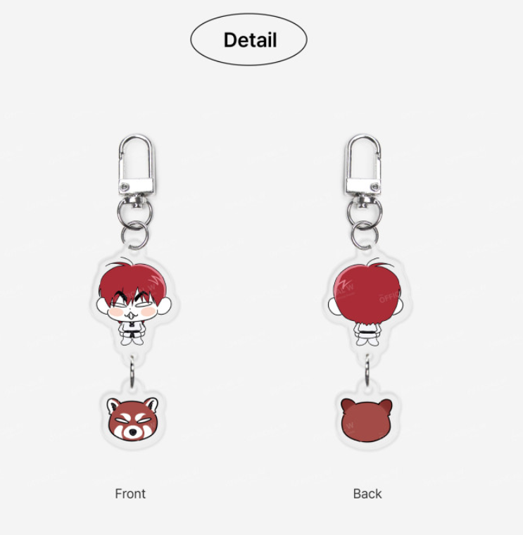 High Clear : Acrylic Keyring