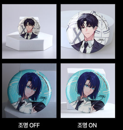 [POP UP] Got Dropped into a Ghost Story, Still Gotta Work : Random LD Glitter Can Badge