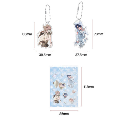[Be On Cafe] Sketch(off the record) : Acrylic Keyring 2P + Sticker