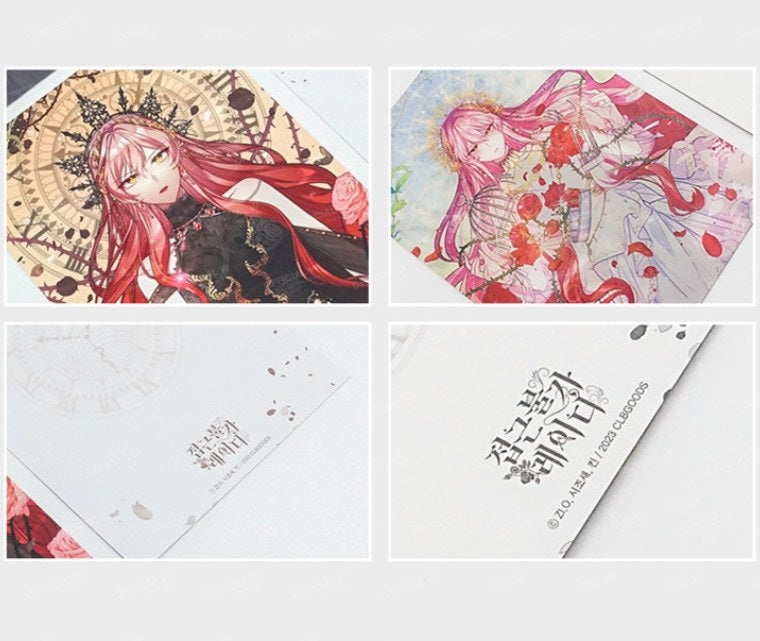 Solitary Lady : Lenticular Postcard Set