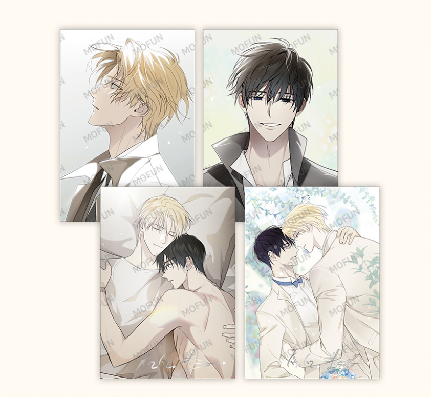 [collaboration cafe] Guiding Hazard : Illustration art board set(4p)