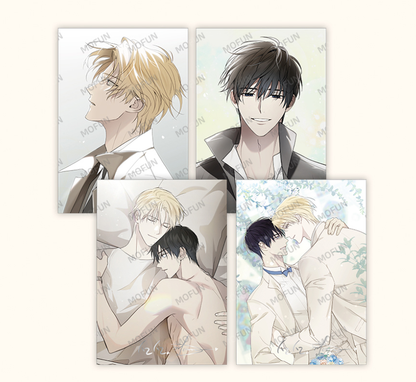 [collaboration cafe] Guiding Hazard : Illustration art board set(4p)