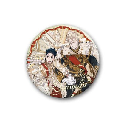 [pre-order] Roses and Champagne : Can Badge(75mm)