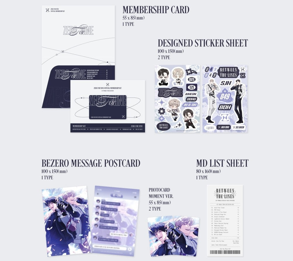 韓国BL公私は分けて!1ST WORLD TOUR EDITION MD BOX pre-order] Between the Lines : 1st World Tour Edition MD Box