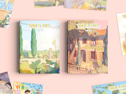 [1st edition][hard cover] Kimmy & Joy : Manhwa comic book vol.1 - vol.2