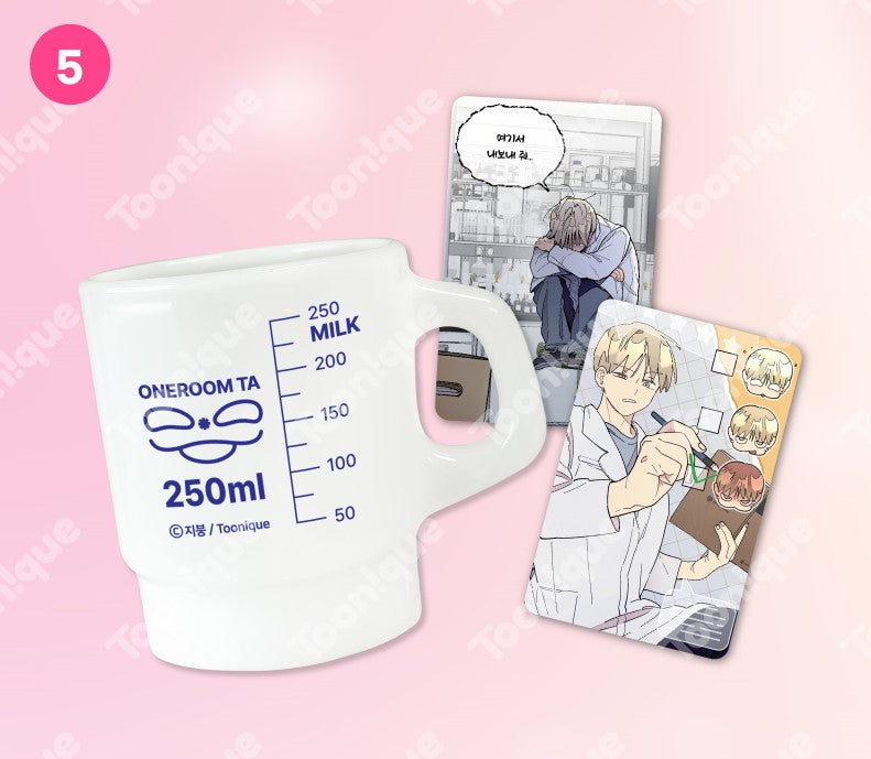 [pre-order][collaboration cafe] One-Room TA : Milk Glass Mug Set