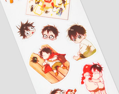 On the Way to Meet Mom : transparent stickers