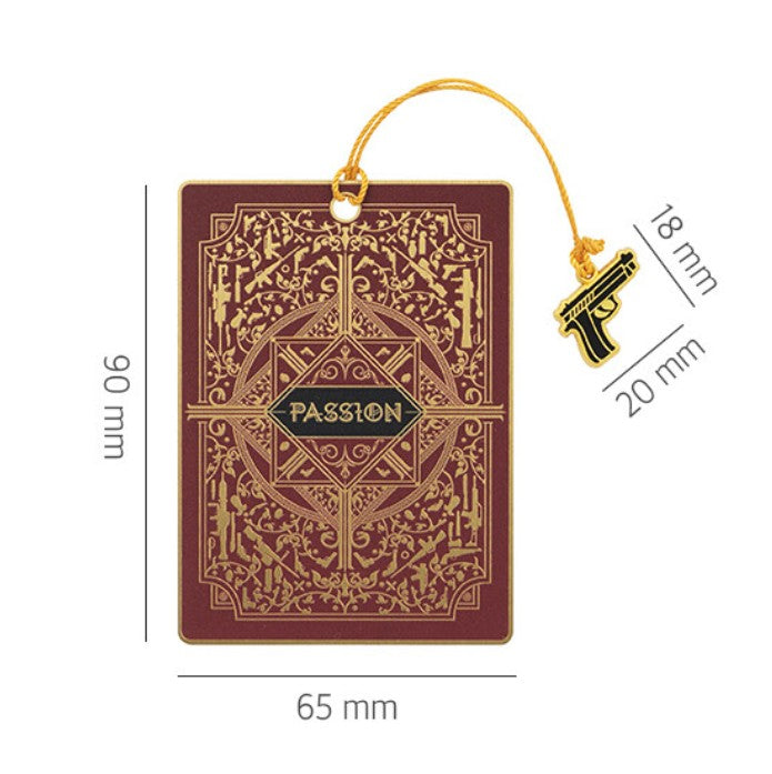 PASSION : Metal Charm Bookmark