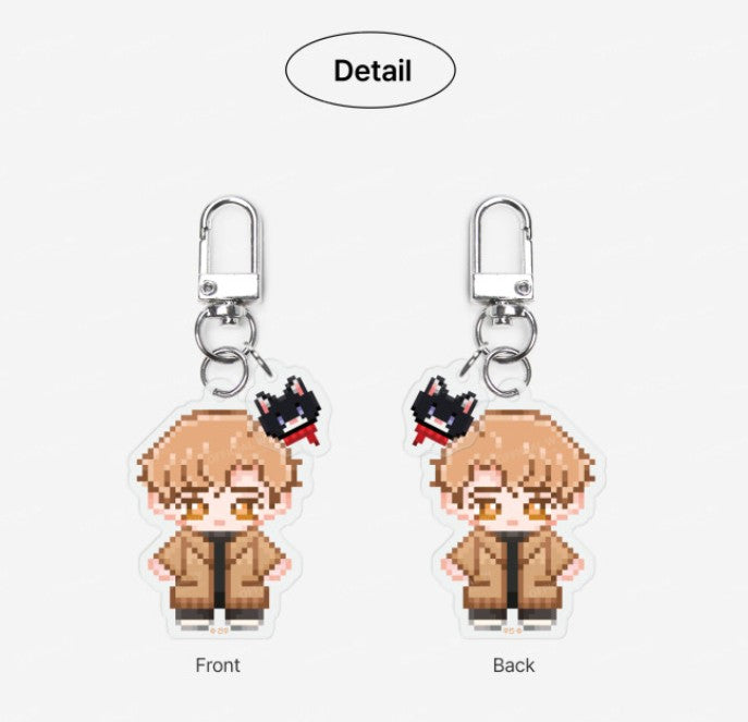 In Your Wake : Pixel Acrylic Keyring