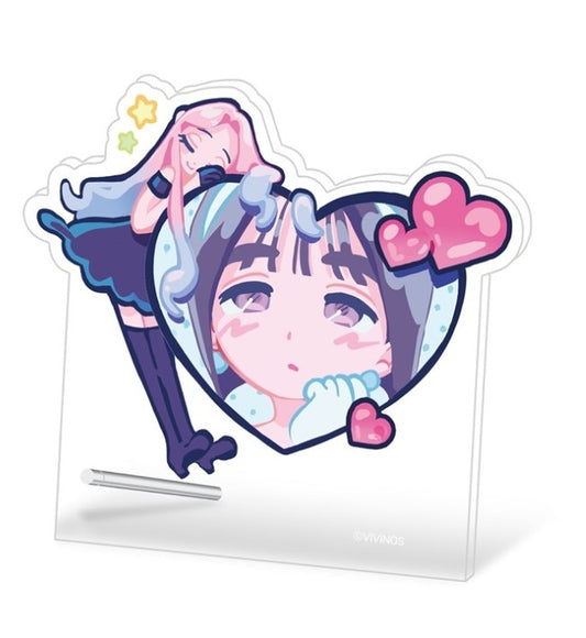 Alien Stage : DLC Fruity Heart Acrylic Panel Stand Mizi & Sua