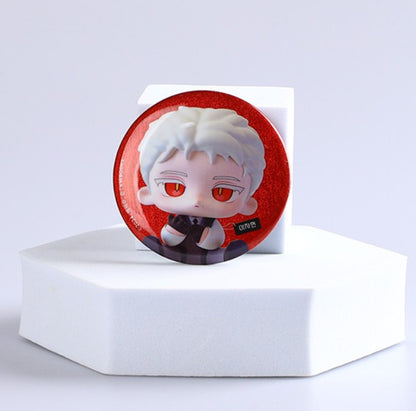 [POP UP] Got Dropped into a Ghost Story, Still Gotta Work : Random SD Glitter Can Badge