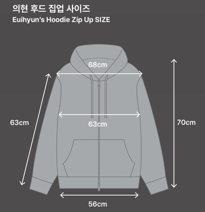 Low Tide in Twilight : Euihyun'S Hoodie Zip-Up