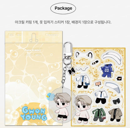 10 years : Dress-up Acrylic Keyring