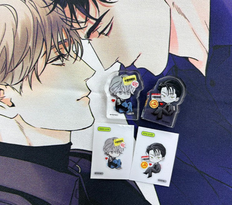 The Pizza Delivery Man and the Gold Palace : 2 Stickers & Mini Acrylic