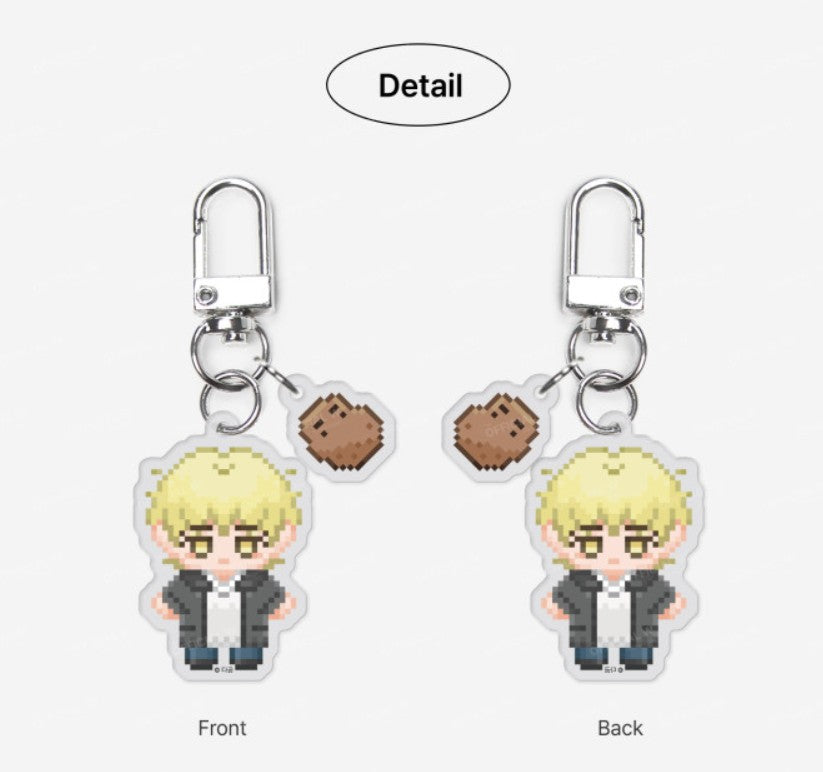 The Sacred serpent's Seduction : Pixel Acrylic Keyring