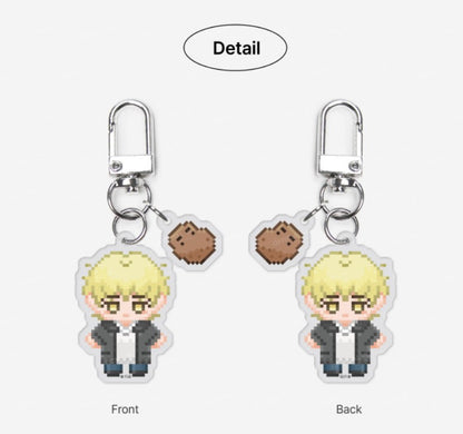 The Sacred serpent's Seduction : Pixel Acrylic Keyring