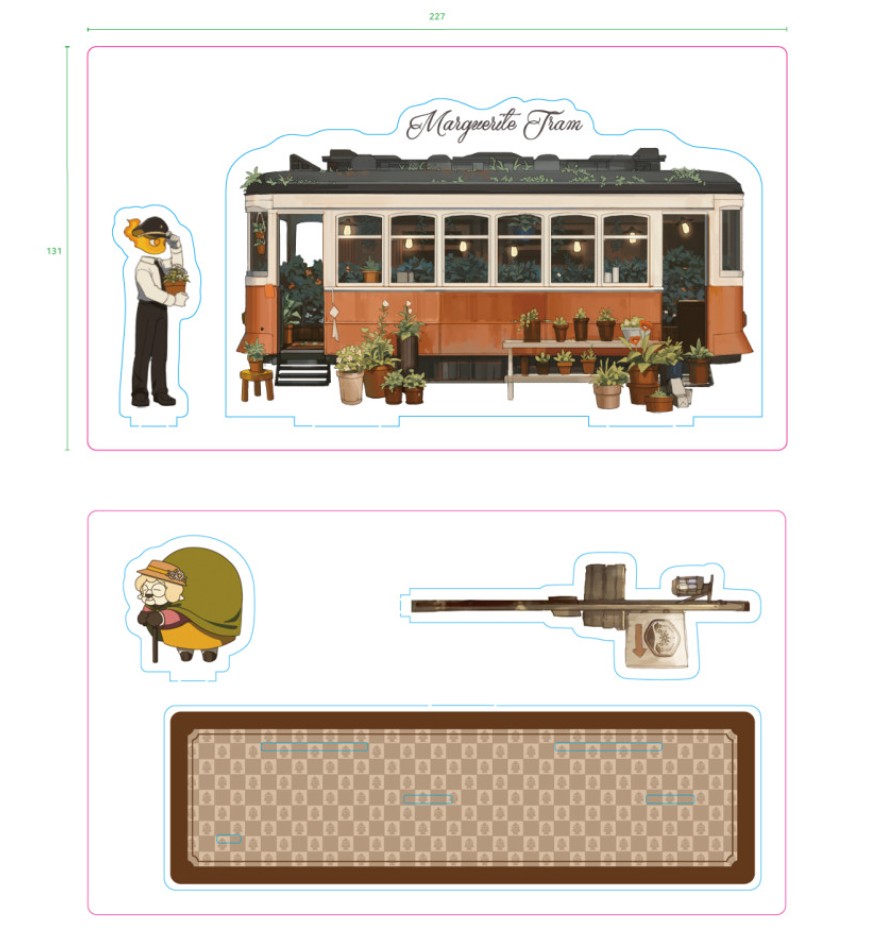 [pre-order] Marguerite Tram : Acrylic Stand