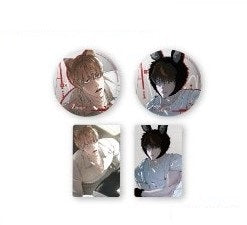 [Goods Bee Cafe] Codename Anastasia : Can Badge Set_Cat & Rabbit ver.
