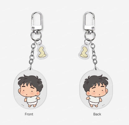 The Sacred serpent's Seduction : Dress-Up Acrylic Keyring