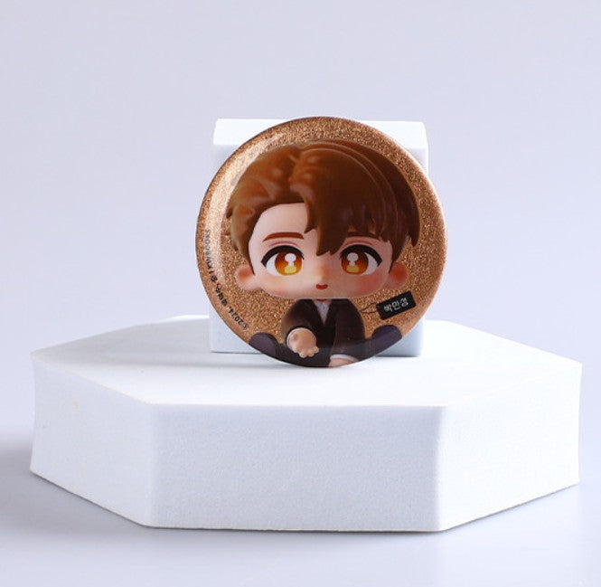 [POP UP] Got Dropped into a Ghost Story, Still Gotta Work : Random SD Glitter Can Badge