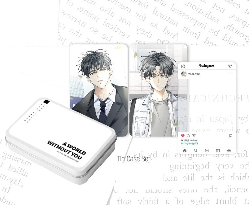 [Pre-order][collaboration cafe] A World Without You : Tin Case Set