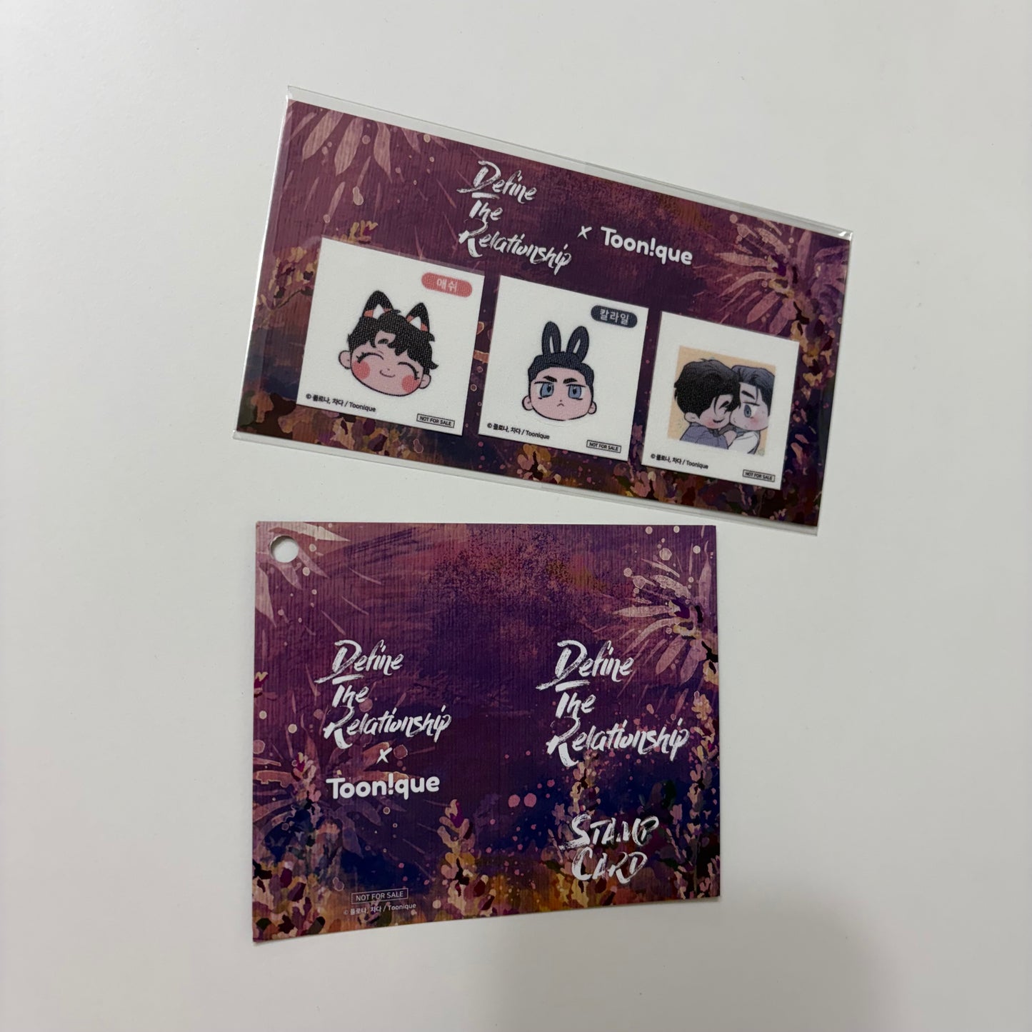 [NEMO MARKET][Toonique Cafe] Define The Relationship : Mini Sticker Set