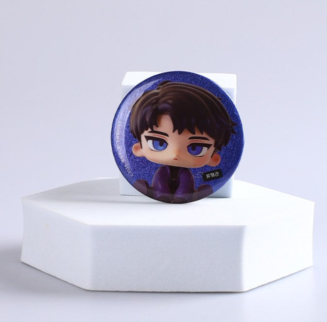 [POP UP] Got Dropped into a Ghost Story, Still Gotta Work : Random SD Glitter Can Badge