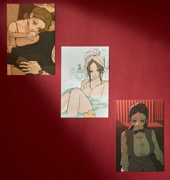 [pre-order] Tears on a Withered Flower : Illustration Postcard Book 19+