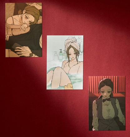 [pre-order] Tears on a Withered Flower : Illustration Postcard Book 19+