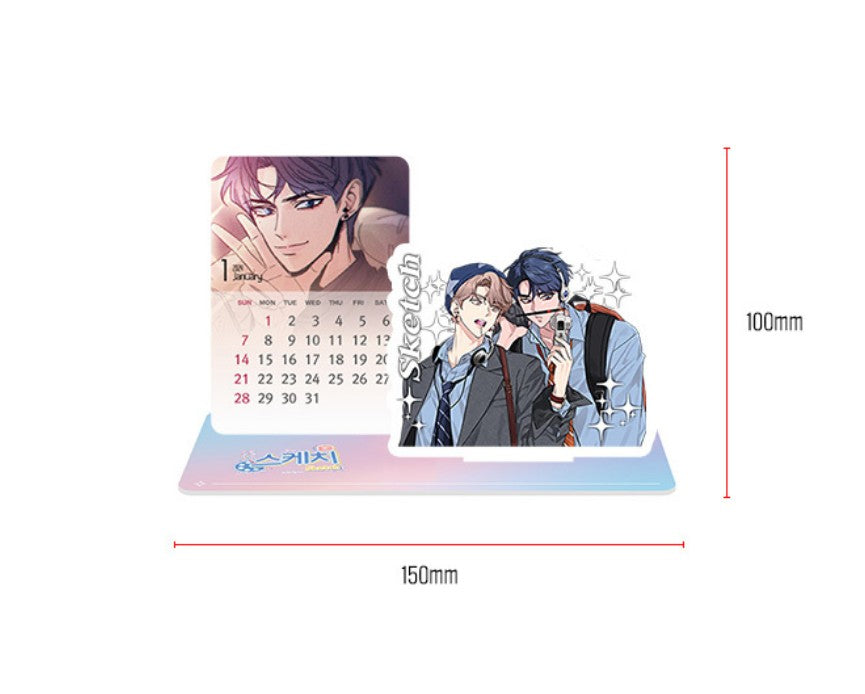 'Sketch' : photo card calendar acrylic stand