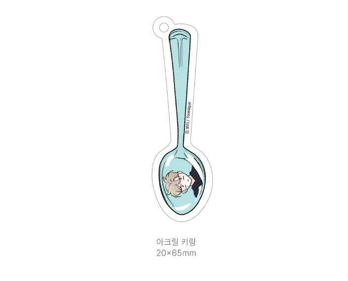 [Collaboration cafe] Worth the Wait : spoon keyring set