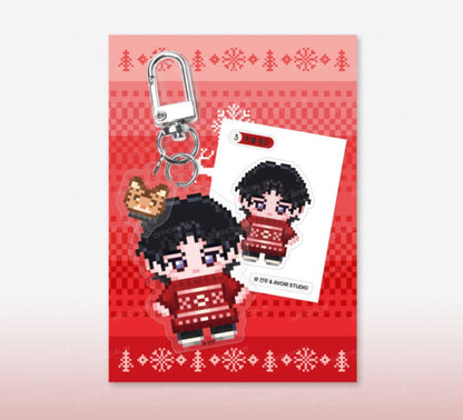 In Your Wake : Pixel Acrylic Keyring